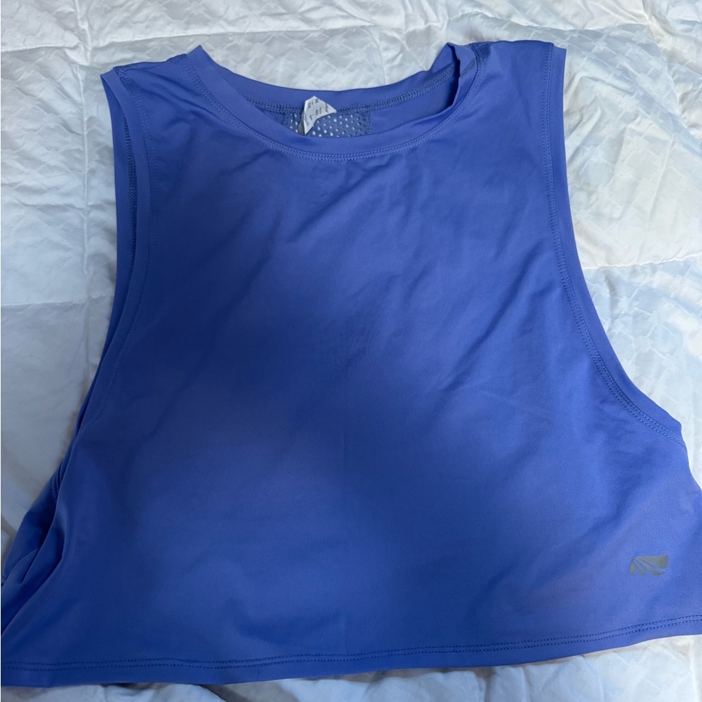 Purple Workout Crop Top